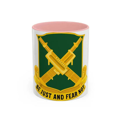 317 Military Police Battalion (U.S. Army) Accent Coffee Mug 11oz Pink - Go Mug Yourself