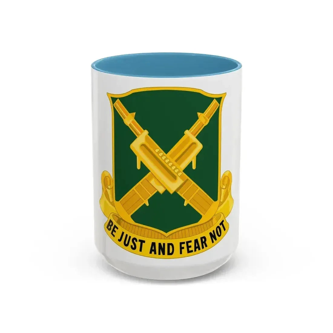317 Military Police Battalion (U.S. Army) Accent Coffee Mug 15oz Light Blue - Go Mug Yourself