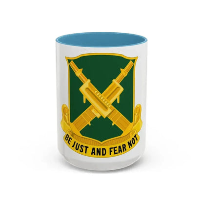 317 Military Police Battalion (U.S. Army) Accent Coffee Mug 15oz Light Blue - Go Mug Yourself
