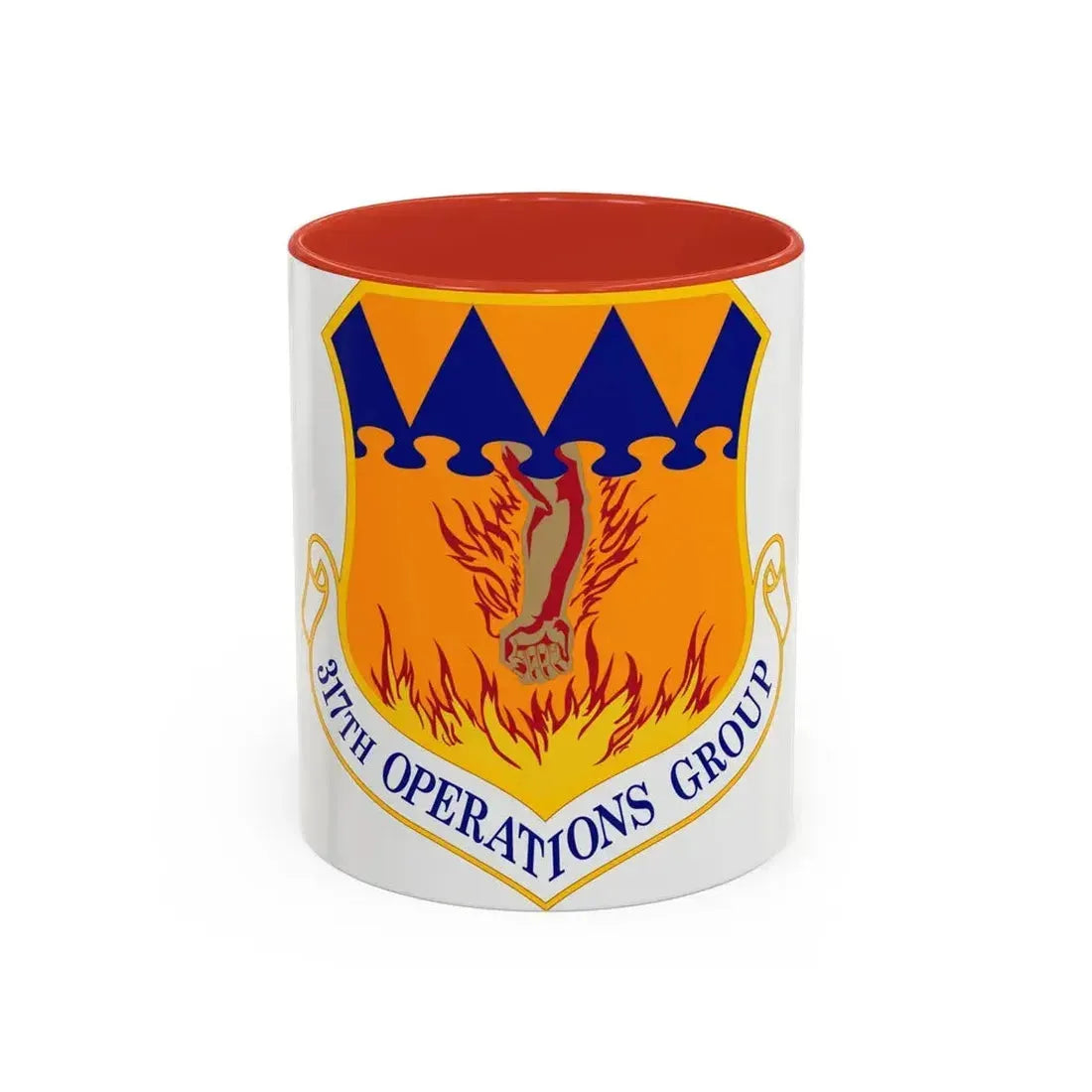 317 Operations Group AMC (U.S. Air Force) Accent Coffee Mug 11oz Red - Go Mug Yourself