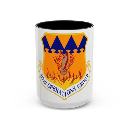 317 Operations Group AMC (U.S. Air Force) Accent Coffee Mug 15oz Black - Go Mug Yourself