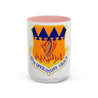 317 Operations Group AMC (U.S. Air Force) Accent Coffee Mug 15oz Pink - Go Mug Yourself