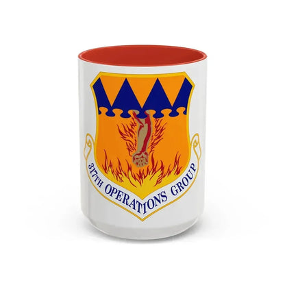 317 Operations Group AMC (U.S. Air Force) Accent Coffee Mug 15oz Red - Go Mug Yourself