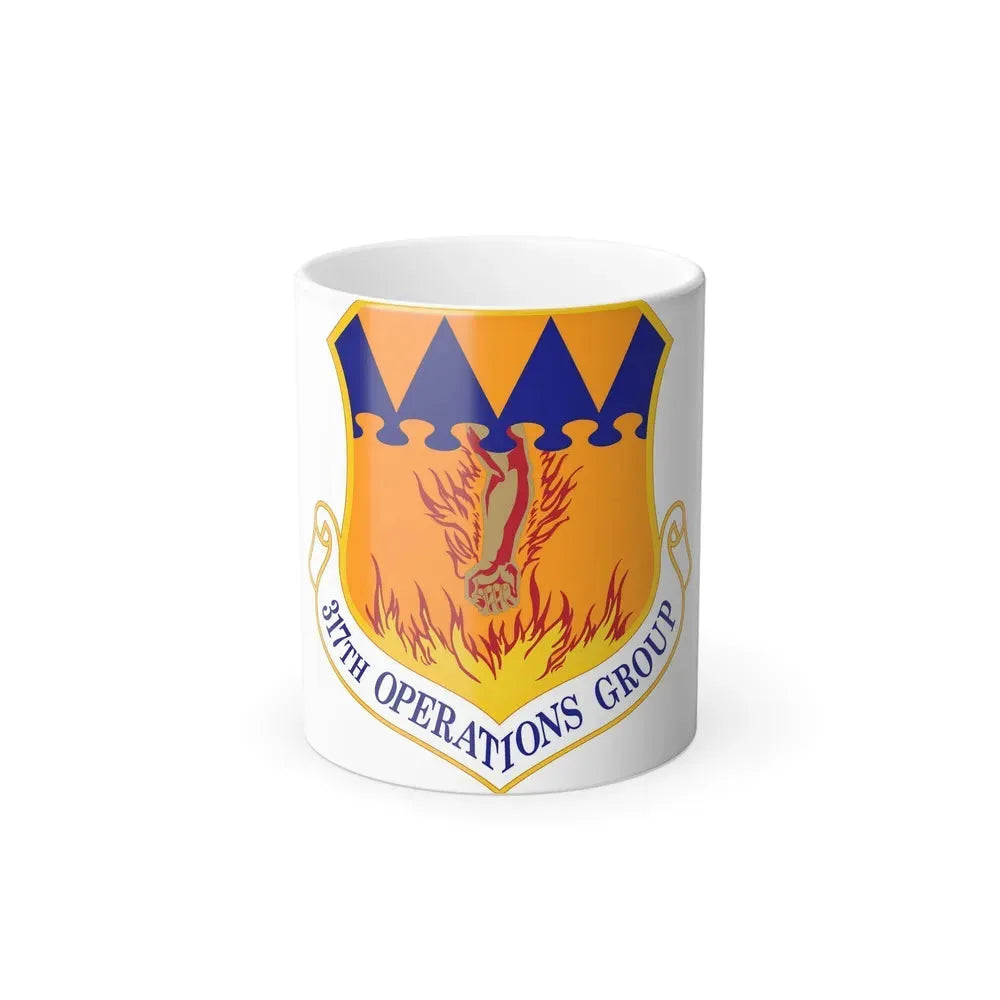 317 Operations Group AMC (U.S. Air Force) Color Changing Coffee Mug 11oz - Go Mug Yourself