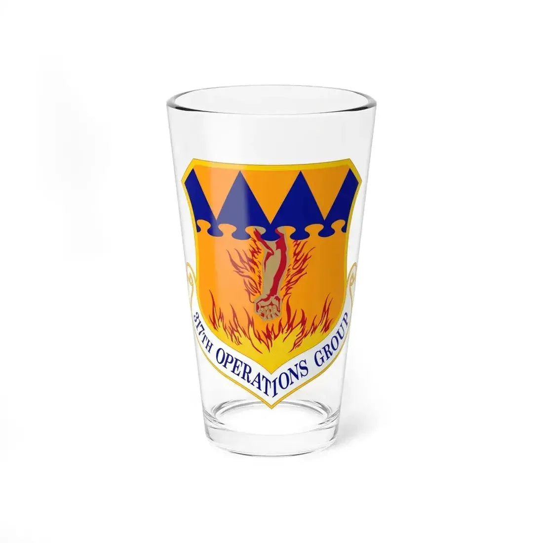 317 Operations Group AMC (U.S. Air Force) Pint Glass 16oz 16oz - Go Mug Yourself