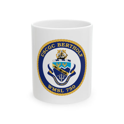 USCGC Bertholf WMSL 750 (U.S. Coast Guard) White Coffee Mug