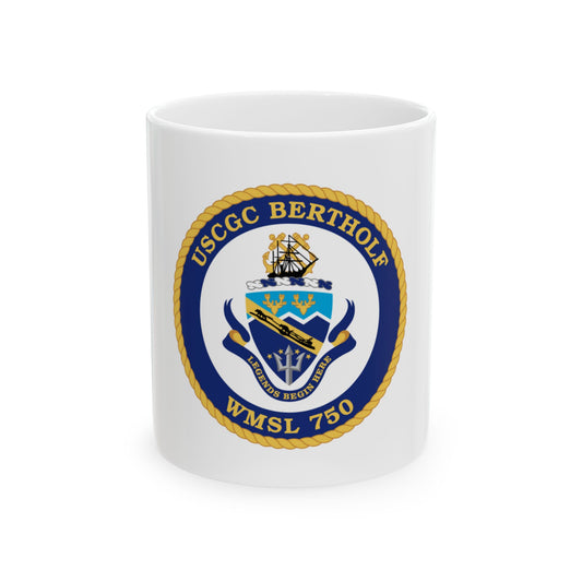 USCGC Bertholf WMSL 750 (U.S. Coast Guard) White Coffee Mug