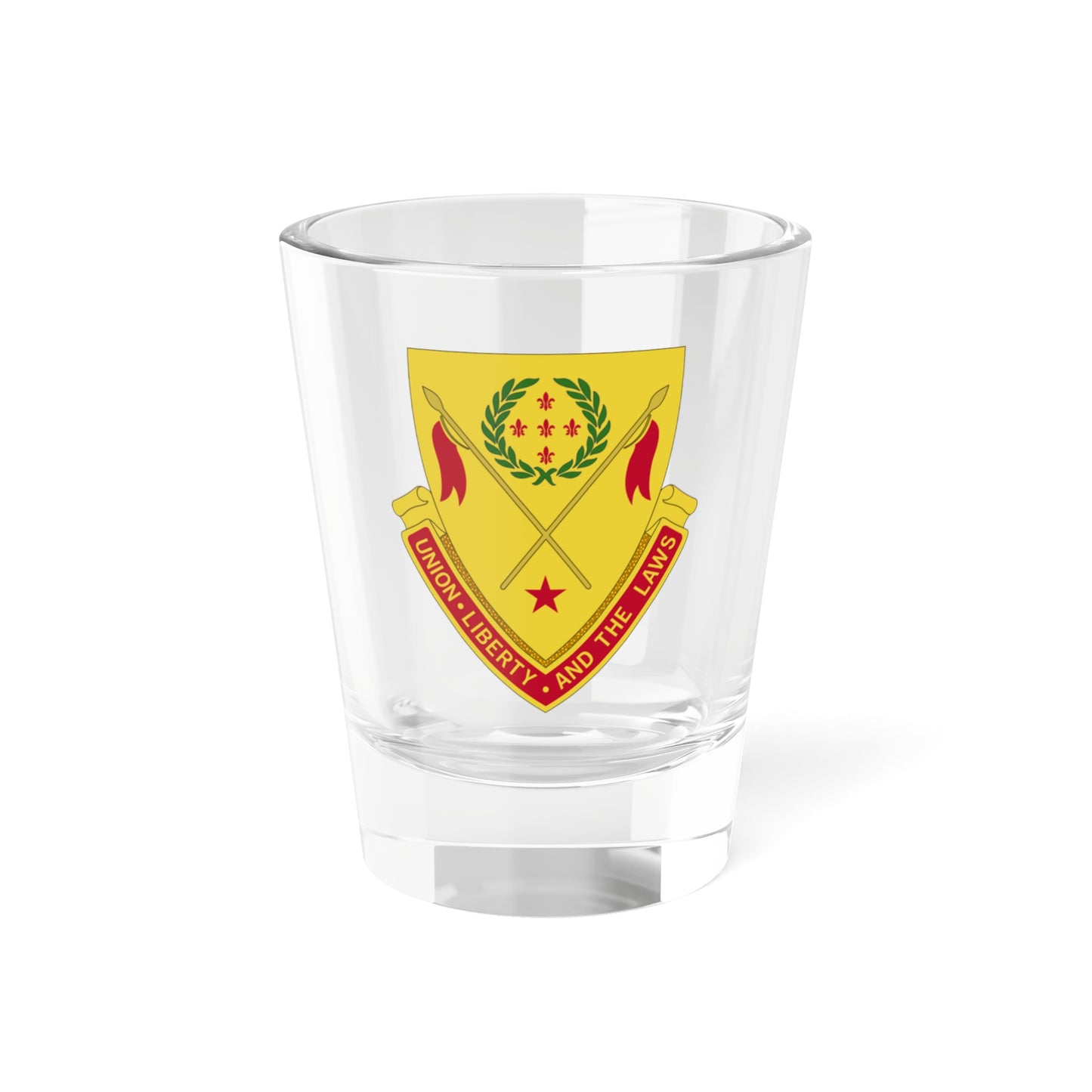 Verre à liqueur du 180e bataillon d'artillerie de campagne (armée américaine) 1,5 oz