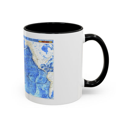 Pacific Ocean (1992) (Map) Accent Coffee Mug