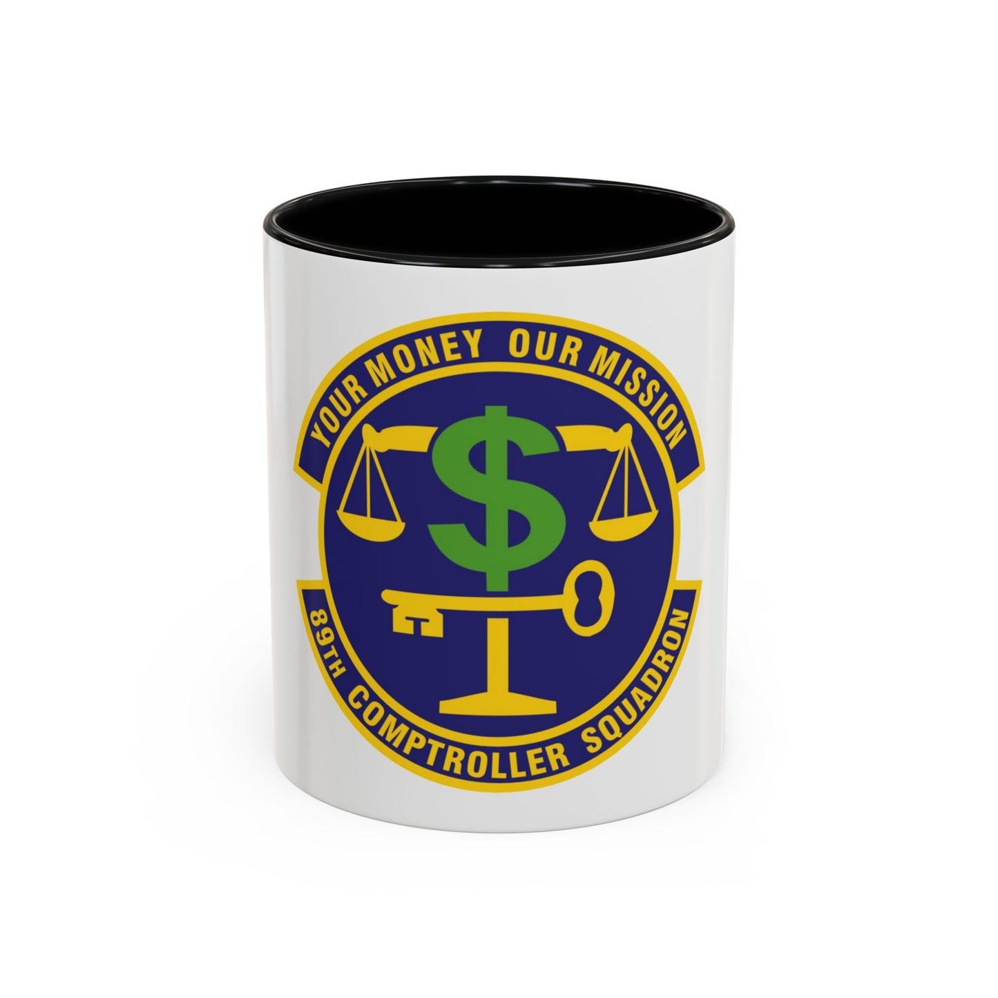 89th Comptroller Squadron (U.S. Air Force) Accent Coffee Mug