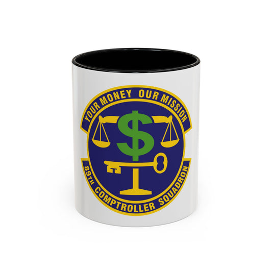 89th Comptroller Squadron (U.S. Air Force) Accent Coffee Mug