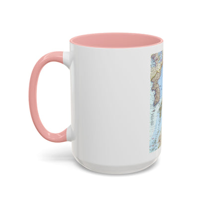 Japan and Korea (1960) (Map) Accent Coffee Mug
