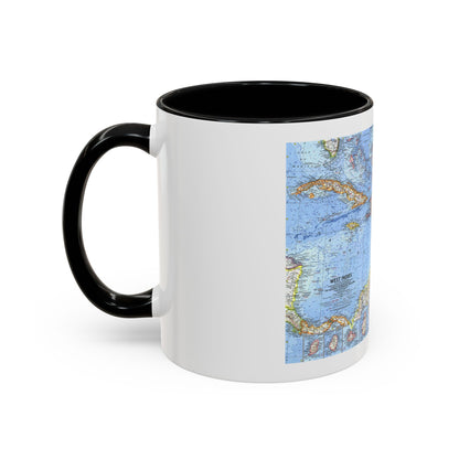 West Indies (1962) (Map) Accent Coffee Mug
