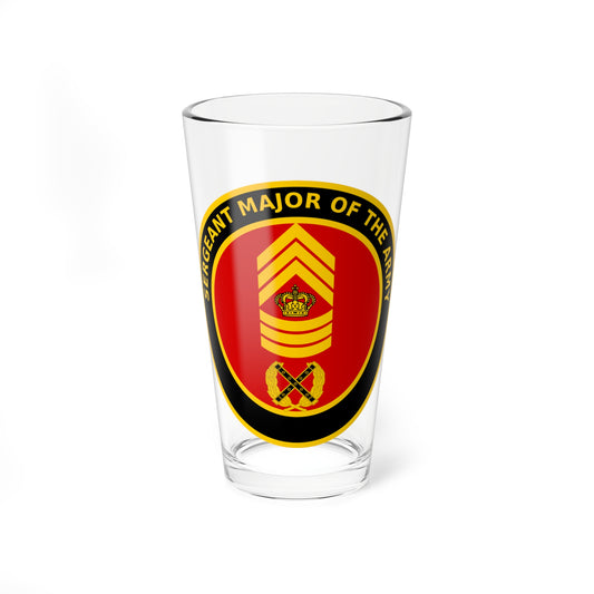 Sergeant Major of the Army Denmark Coin (Denmark) (Coat of Arms) Pint Glass 16oz