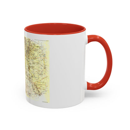 USA - Southwest 1 (1982) (Map) Accent Coffee Mug