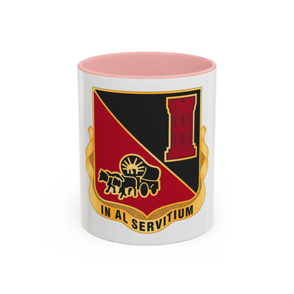 128 Engineer Battalion Nebraska National Guard (U.S. Army) Accent Coffee Mug