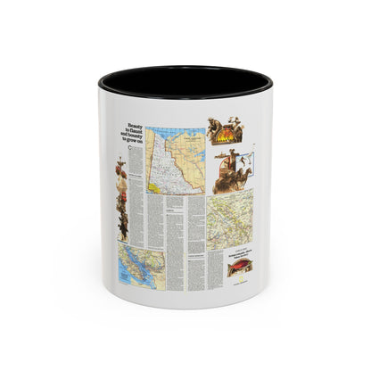 Canada - British Columbia, Alberta & Yukon 2 (1978) (Map) Accent Coffee Mug