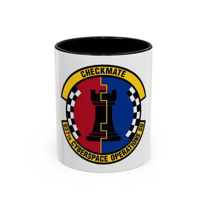 837 Cyberspace Operations Squadron ACC (U.S. Air Force) Accent Coffee Mug