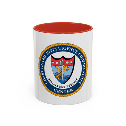 USCG Intelligence Coordination Ctr (U.S. Coast Guard) Accent Coffee Mug