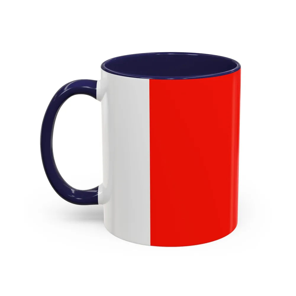 Flag of Catania Italy - Accent Coffee Mug-Go Mug Yourself