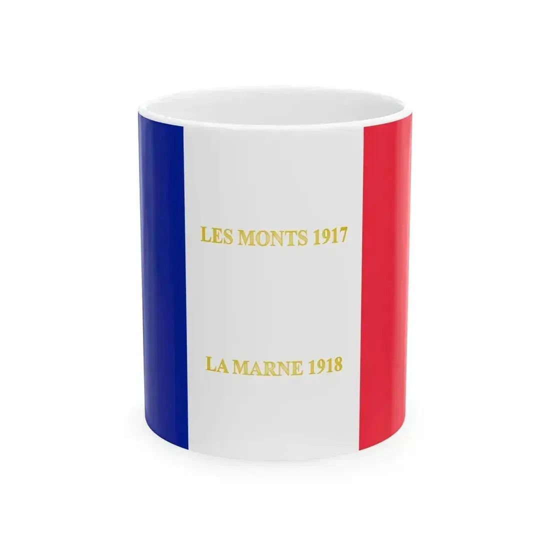 317e regiment dinfanterie - drapeau (France) White Coffee Mug 11oz - Go Mug Yourself