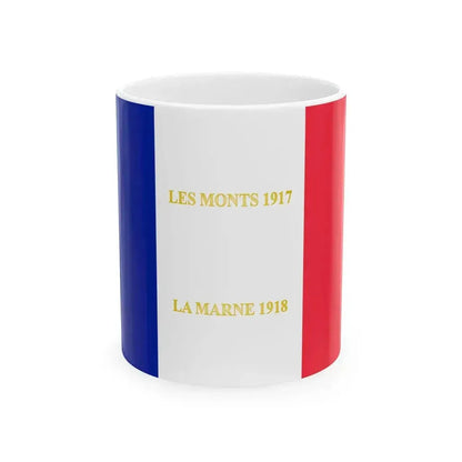 317e regiment dinfanterie - drapeau (France) White Coffee Mug 11oz - Go Mug Yourself