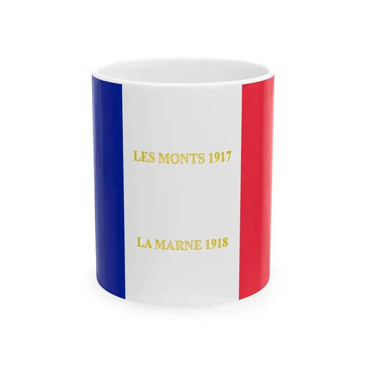 317e regiment dinfanterie - drapeau (France) White Coffee Mug 11oz - Go Mug Yourself