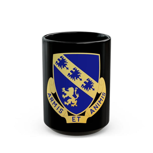 317th Infantry Regiment (U.S. Army) Black Coffee Mug-15oz-Go Mug Yourself