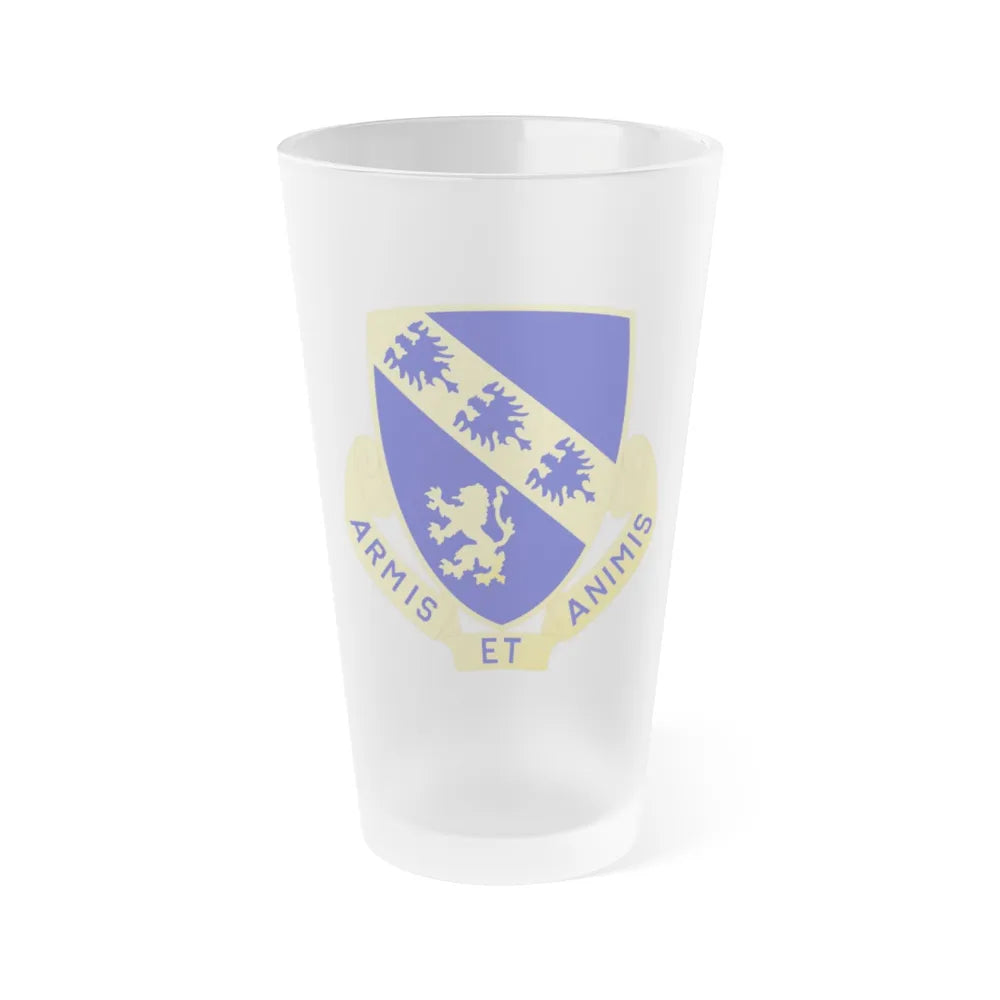 317th Infantry Regiment (U.S. Army) Frosted Pint Glass 16oz-Go Mug Yourself