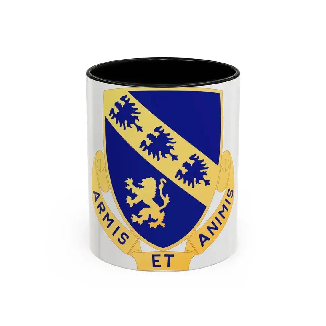 317th Infantry Regiment (U.S. Army) Accent Coffee Mug 11oz Black - Go Mug Yourself