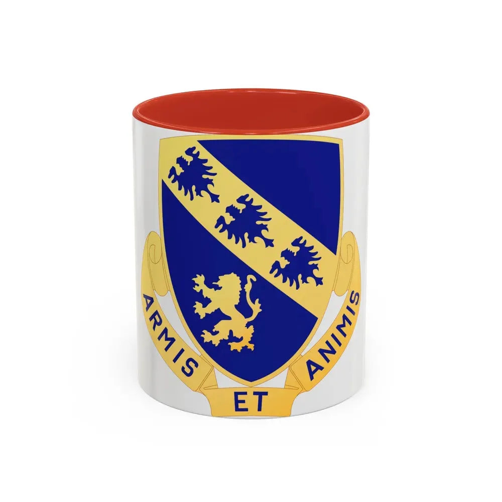 317th Infantry Regiment (U.S. Army) Accent Coffee Mug 11oz Red - Go Mug Yourself