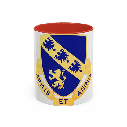 317th Infantry Regiment (U.S. Army) Accent Coffee Mug 11oz Red - Go Mug Yourself