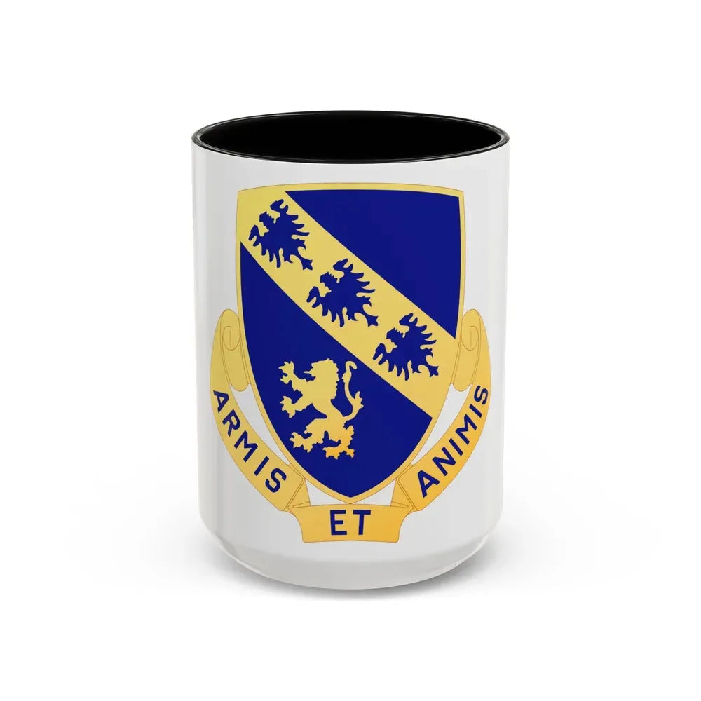 317th Infantry Regiment (U.S. Army) Accent Coffee Mug 15oz Black - Go Mug Yourself