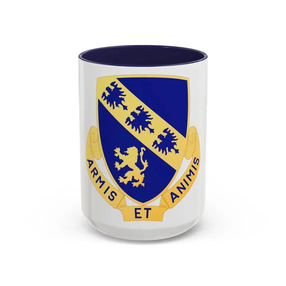 317th Infantry Regiment (U.S. Army) Accent Coffee Mug 15oz Navy - Go Mug Yourself