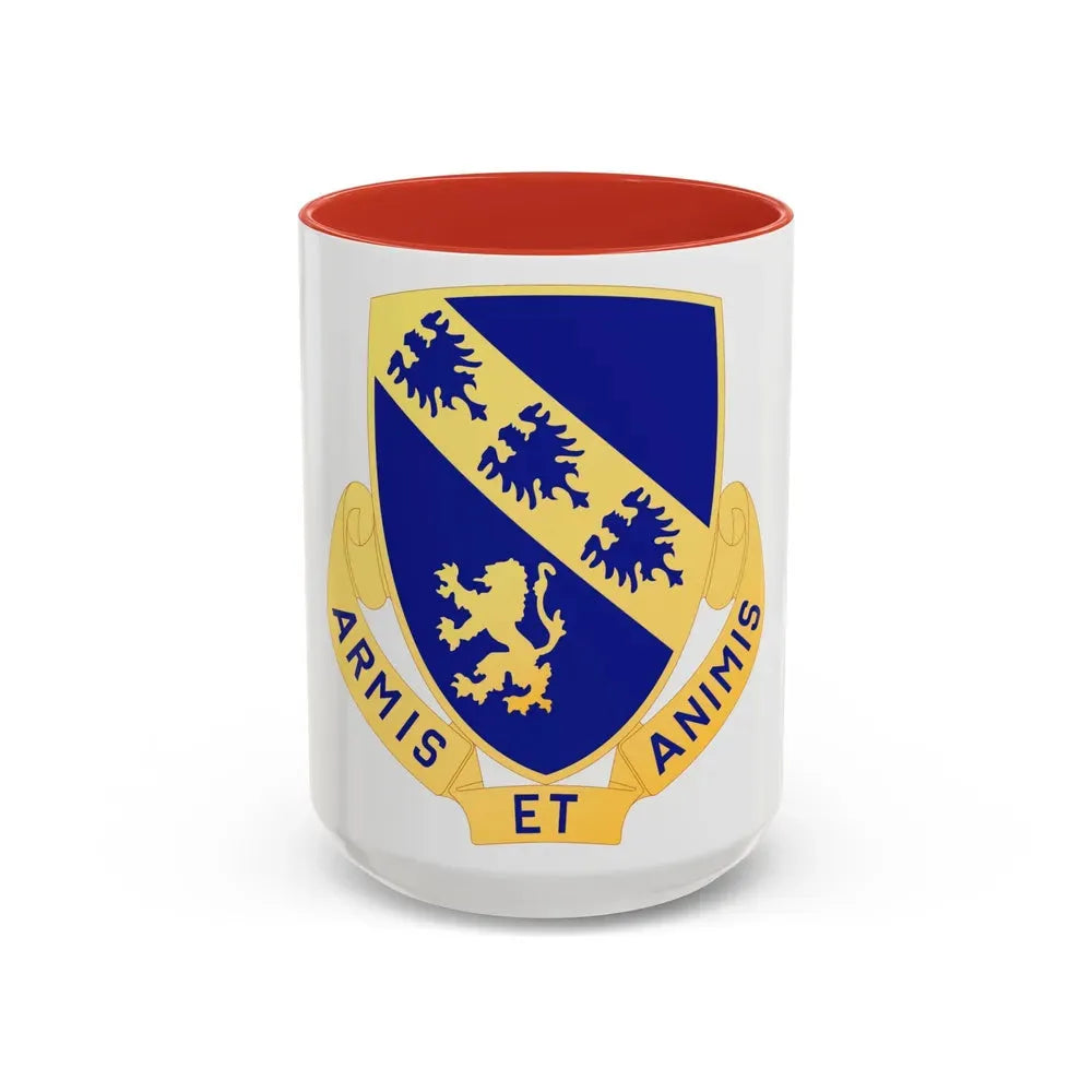 317th Infantry Regiment (U.S. Army) Accent Coffee Mug 15oz Red - Go Mug Yourself