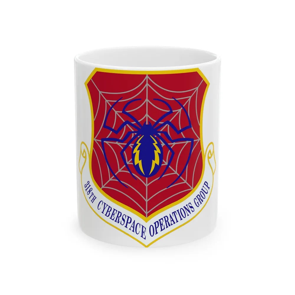 318 Cyberspace Operations Group ACC (U.S. Air Force) White Coffee Mug-11oz-Go Mug Yourself