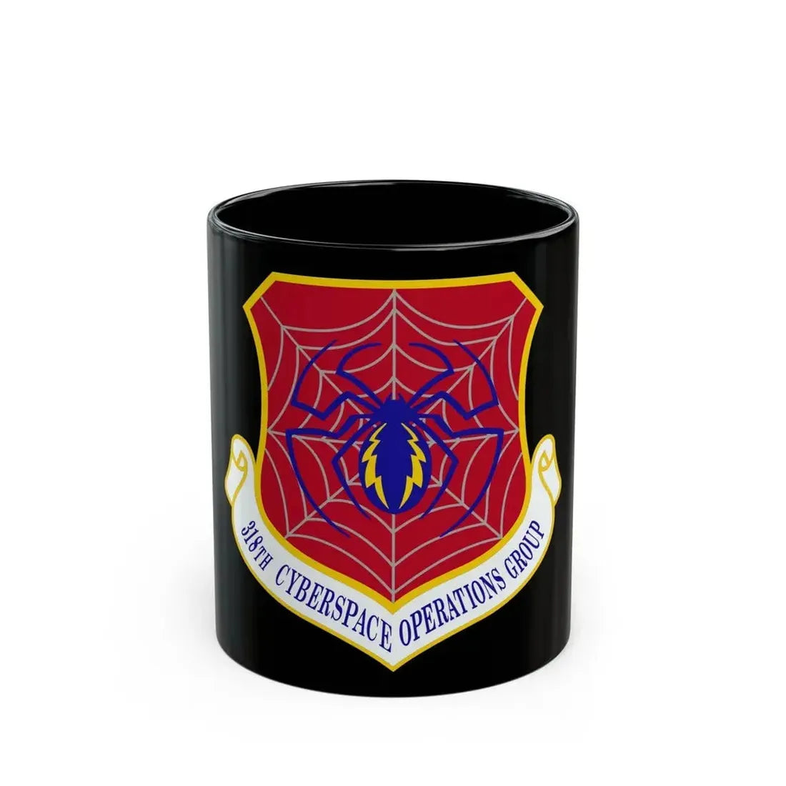 318 Cyberspace Operations Group ACC (U.S. Air Force) Black Coffee Mug 11oz - Go Mug Yourself