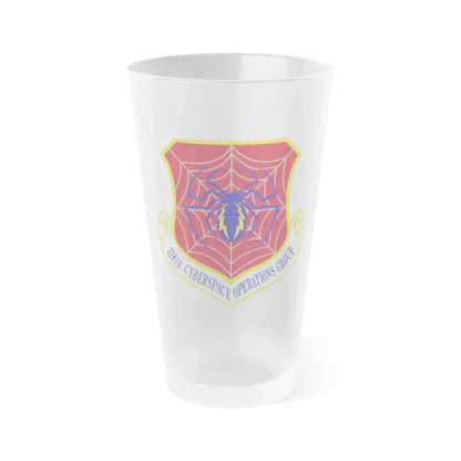 318 Cyberspace Operations Group ACC (U.S. Air Force) Frosted Pint Glass 16oz 16oz Frosted - Go Mug Yourself