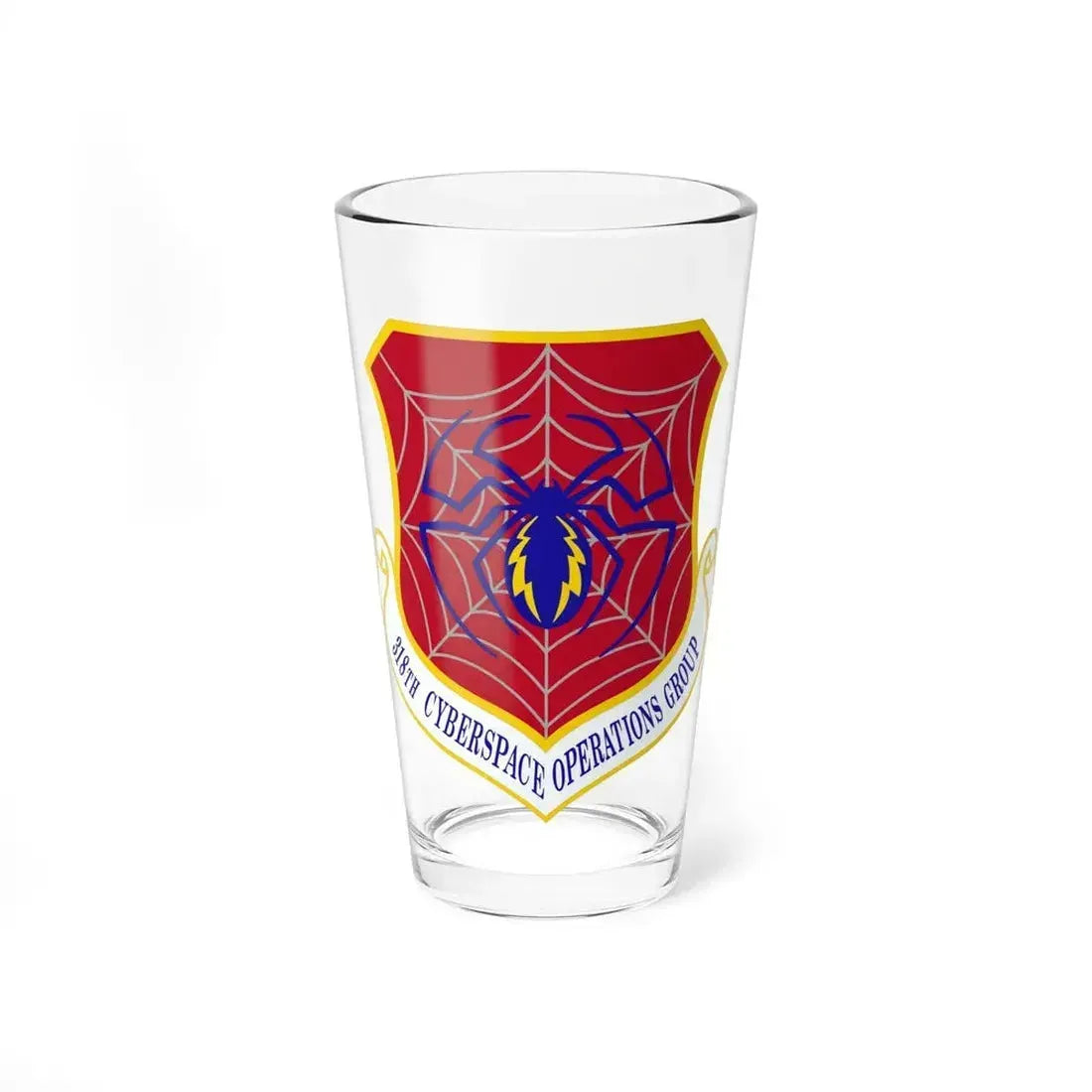318 Cyberspace Operations Group ACC (U.S. Air Force) Pint Glass 16oz 16oz - Go Mug Yourself