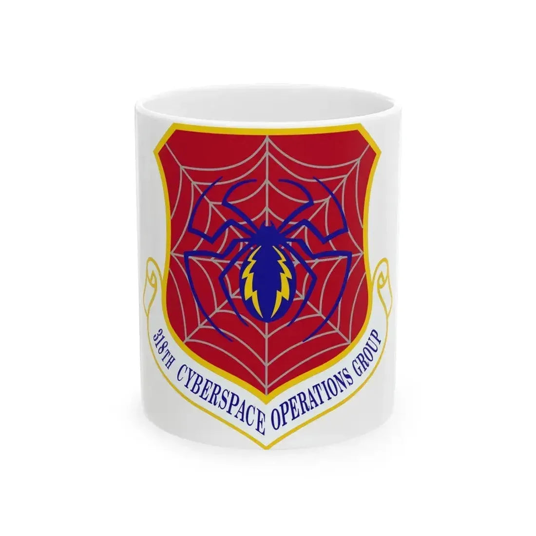 318 Cyberspace Operations Group ACC (U.S. Air Force) White Coffee Mug 11oz - Go Mug Yourself
