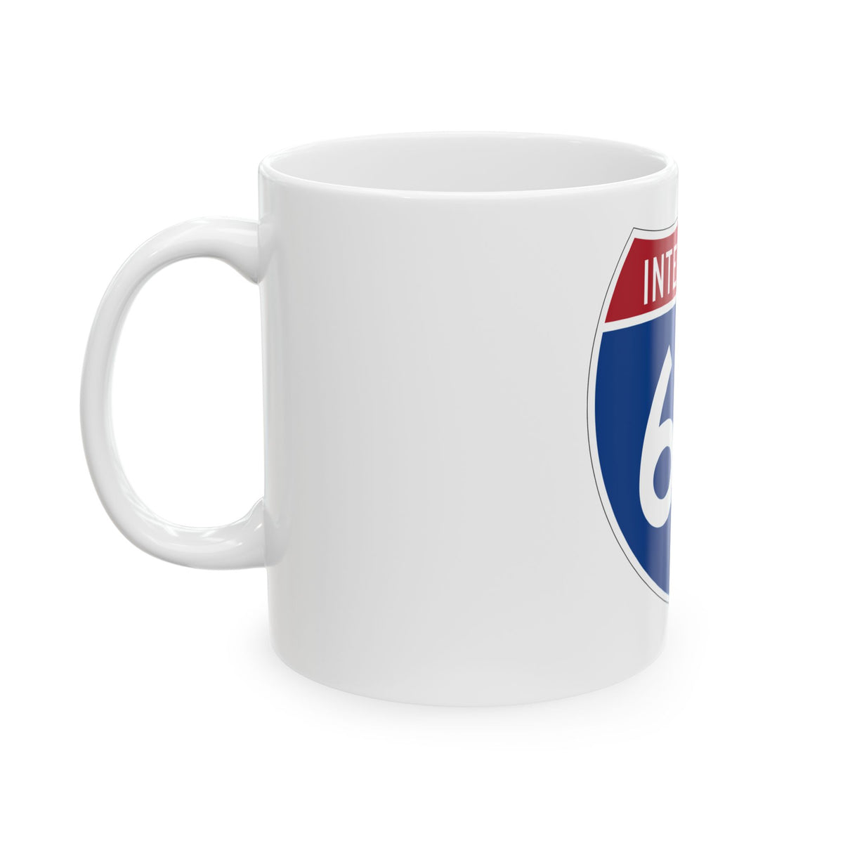 Interstate 66 (U.S. Highways) White Coffee Mug