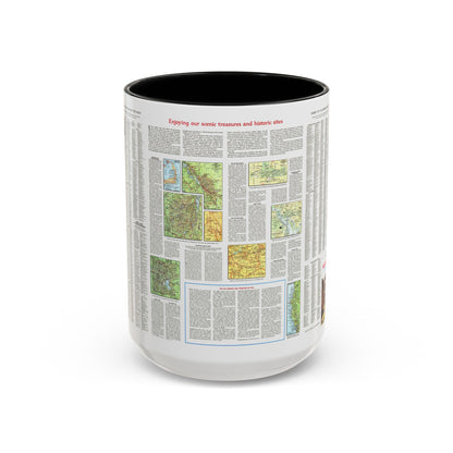 USA - Scenic Treasures and Historic Sites (1966) (Map) Accent Coffee Mug