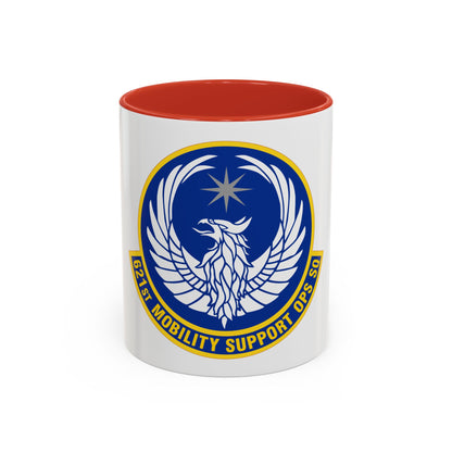 621 Mobility Support Operations Squadron AMC (U.S. Air Force) Accent Coffee Mug