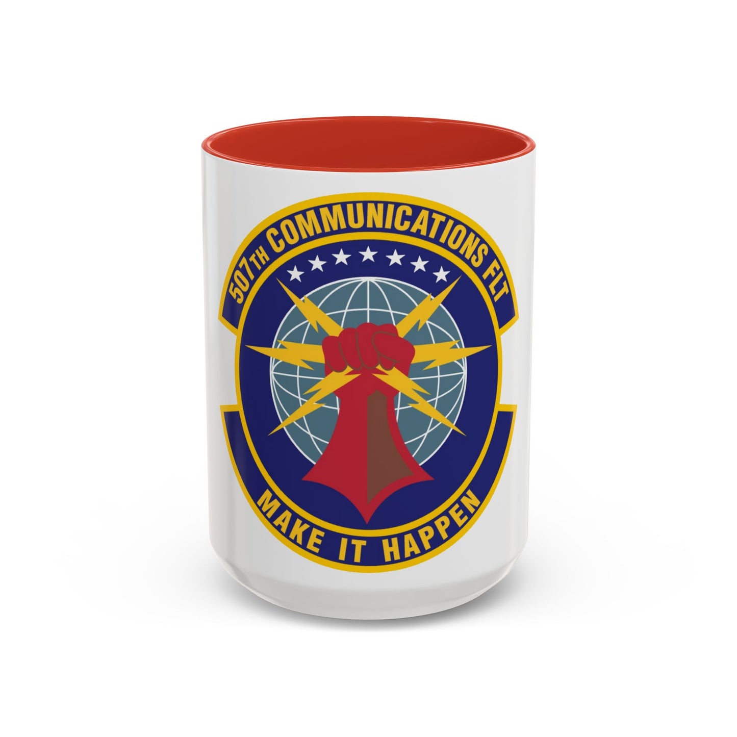 507th Communications Flight (U.S. Air Force) Accent Coffee Mug