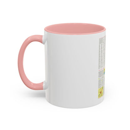 France - A Traveller's Map 2 (1971) (Map) Accent Coffee Mug