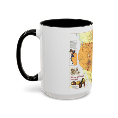 North America - Native American Heritage (1991) (Map) Accent Coffee Mug