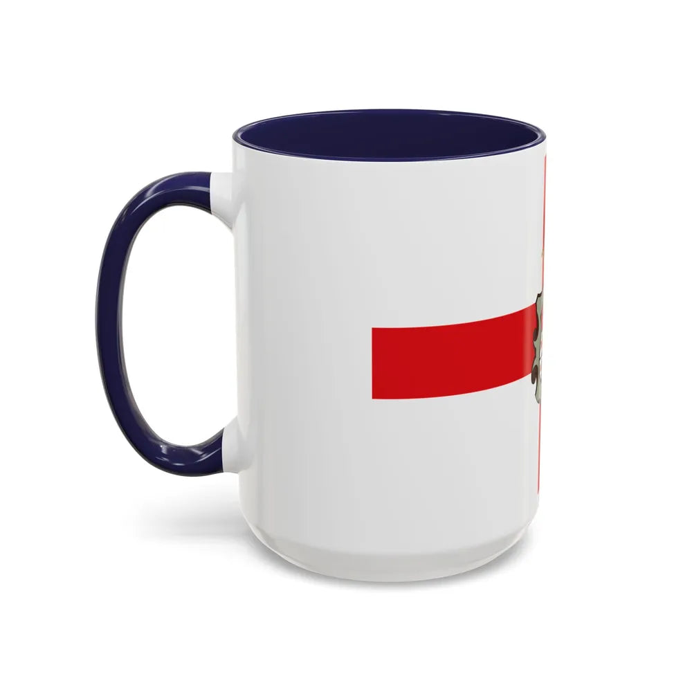 Flag of Huesca Spain - Accent Coffee Mug-Go Mug Yourself