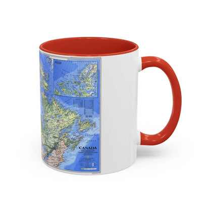 Canada (1985) (Map) Accent Coffee Mug-Go Mug Yourself