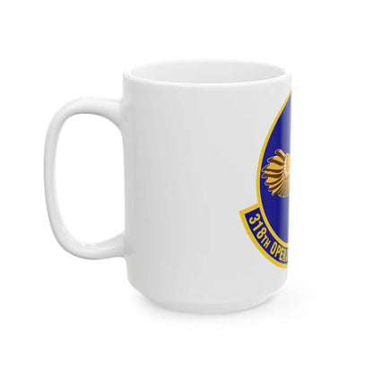 318th Operations Support Squadron (U.S. Air Force) White Coffee Mug-Go Mug Yourself