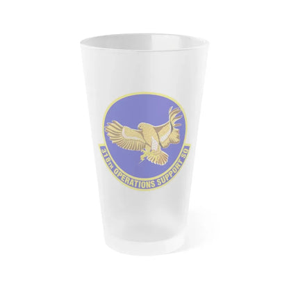 318th Operations Support Squadron (U.S. Air Force) Frosted Pint Glass 16oz 16oz Frosted - Go Mug Yourself